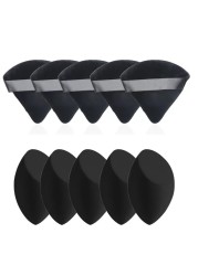 55 Powder Puff Makeup Sponge Blender Beauty Face Triangle Makeup Cosmetic PuffLatextfree Makeup Wedge Foundation Sponge Blender to Make Up ToolsApplicator Sponges black