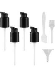 4 Pcs Replacement Foundation Pump Compatible with Maybelline Fit Me Liquid Foundation, Plastic Cosmetic Liquid Foundation Make-Up Pump Replacement Tool(with Spoon, Dropper, Funnel)