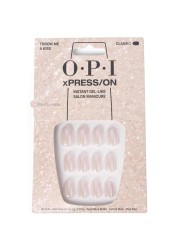 OPI xPRESSON Press On Nails Up to 14 Days of Wear GelLike Salon Manicure Vegan Sustainable Packaging With Nail Glue Short and Long Iconic Shades Throw Me a Kiss Nude Nail Polish