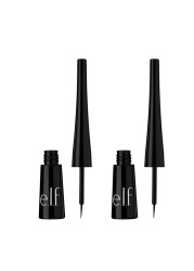 elfExpert Liquid Liner HighPigmented ExtraFine Liquid Eyeliner For Precise Definition LongLasting Vegan CrueltyFree Jet Black 014 oz 2 countPack of 1