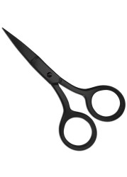 Utopia Care Facial Scissor for Men Women Small Scissor for Beard Nose Mustache Eyebrows Hair Cosmetic Scissor with an Extra Sharp Straight Tip TravelFriendly Black