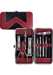 Beauty Bon Manicure Pedicure Set Nail Clippers 10 Piece Stainless Steel Manicure Kit tools for nail Cutter Kits for women men Includes Cuticle Remover with Portable Travel Case