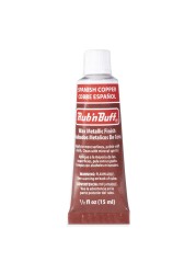 AMACO Rub n Buff Wax Metallic Finish - Rub n Buff Spanish Copper 15ml Tube - Versatile Gilding Wax for Finishing Furniture Antiquing and Restoration - Rub and Buff Colors Single Tube