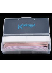 Kissbuty 12PCSBox Mixed Nail File Manicure Pedicure 2pcs White Buffer Block5pcs Emery Board Black5pcs Emery Board White Nail Files