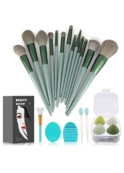 Koccido Makeup Brushes 22 Pcs Makeup KitFoundation Brush Eyeshadow Brush Make up Brushes Set Green 22 Piece Set