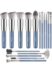Makeup Brushes Makeup Brush Set BESTOPE PRO Makeup Brushes Kit 16Pcs Professional Makeup Brush Set for Eye and Face Foundation Powder Concealers Blush Eyeshadow Brush Make UP Brushes Kit Blue