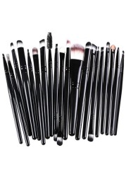 Makeup Brushes ZHIYE Make up Brush Set 20 PCs Professional Face Eyeliner for Foundation Blush Concealer Eyeshadow with Travel Black