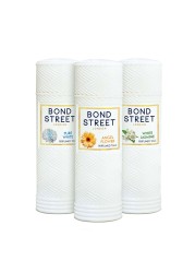 Bond Street Pure White Perfumed Talc 125ml x3