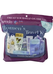 9 Piece Resealable Womens Travel Kit