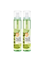 Aloe Vera Spray for Face, Body &amp; Hair 2 Pack 4.22 Fl oz. each Face Mist Hydrating Spray Lotion with Pure Aloe Vera Gel After Sun Lotion