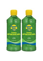 Banana Boat Soothing After Sun Gel with Aloe Twin Pack After Sun Care Aloe Gel After Sun Aloe Sunburn Relief 16oz each