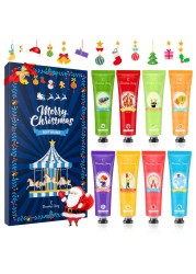 Hand Cream Christmas Gift Set Eleanores Diary 8Pcs Mini Hand Lotion Set Christmas Stocking Stuffers Gifts for Women Mon Girls Travel Size Moisturizing Hand Cream for Dry Skin Xmas Holiday Gifts