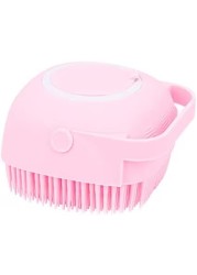 Marrkhor Silicone Body Brush Shower Scrubber With Shower Gel Dispenser Function,Soft Silicone Bath Massage Body Brush,Shower Loofah Brush