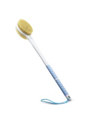 Shower Brush with Soft and Stiff Bristles205 Extra Long Handle DualSided Back Scrubber Bath Brush Body Exfoliator for Wet or Dry Brushing EXTRA LONG HANDLE