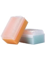 Scalp Scrubbie Loofah Sterilized Cradle Cap Brush 3pk Sterile and Safe 2 in 1 Baby Bath Sponge for Treatment Time Puff Multicolored