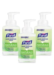 Purell Advanced Hand Sanitizer Naturals Foam with PlantBased Ethanol 10 fl oz Foam Pump Bottle Pack of 3 300106EC