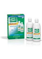 OptiFree Replenish MultiPurpose Disinfecting Solution with Lens Case Twin Pack 10Fluid Ounces Each 2 CountPack of 1