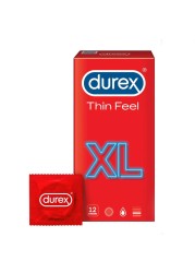 ديوركس ثين فيل واقي ذكري رقيق مقاس XL - شفاف 12 قطعة