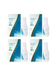 Dar-Al-Dawa Hairgrow 5% Minoxidil Trusted Hair Loss Solution for Regrowth 50 ML (Pack of 4)