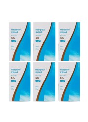 Hairgrow 5% Minoxidil 50 ML Fight Hair Loss and Boost Regrowth (Pack of 6)