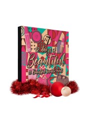 W7 12 Days of Beautiful Holiday Advent Calendar 202412 Individually Boxed Makeup Cosmetic Surprises Cruelty Free Christmas Stocking Filler