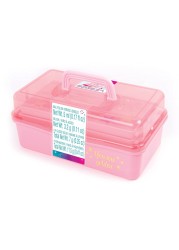 3C4G Pink and Gold Hard Case Makeup Storage Set Kids Makeup Kit for Girls and Teens Includes Storage Case 5 Eyeshadows 1 Blush 2 Lip Glosses 1 Nail Polish Ages 8 by Make It Real