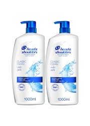 Head &amp; Shoulders Classic Clean Anti-Dandruff Shampoo 1000ml Pack of 2