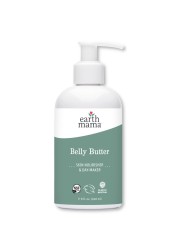 Earth Mama Belly Butter Maternity Moisturizer for Dry Skin Lotion for Pregnancy and Postpartum Recovery Self Care Body Cream with Aloe Fragrance Free 8Fluid Ounce