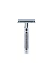 Edwin JaggerDES89KN Short Handled Classic Double Edge Manual EcoFriendly and Reusable Safety Razor for Men and Women for Shaving Cream or Soap Fits All DE Razor Blades Knurled