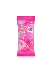 Laser Petals 3 Triple Blade Disposable Razor Pink 5 Razors