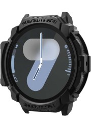 Spigen Rugged Armor designed for Samsung Galaxy Watch 7 44mm case cover (2024) - Matte Black