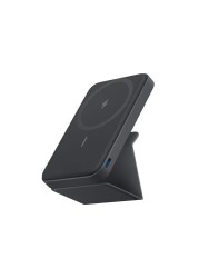 Anker Magnetic Wireless Power Bank With Foldable Stand, MagGo 5000 mAh, 7.5W Magnetic Power Bank with USB-C for iPhone 15/14/13/12, Black