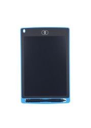 Generic-8.5 Inch LCD Drawing Tablet Portable Digital Pad Writing Notepad Electronic Graphic Board Notes Reminder with Stylus Pen(Blue)