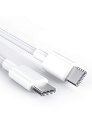 Type-C To Type-C Charger Cable - USB C to USB C Fast Charging Cable 1Meters - White