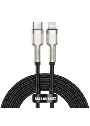 Baseus USB-C to Lightning Fast Charging Data Transfer Cable Type-C PD 20W Cafule Series Fast Power Delivery 2m Black