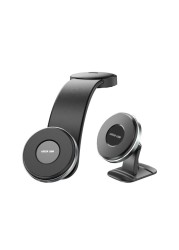 شاحن سيارة لاسلكي جرين ليون 2 في 1 MagFlex، شحن سريع، متوافق مع MagSafe، لاصق 3M قوي، تركيب سهل، قدرة شحن 15 واط، منفذ Type-C، دوران 360° – أسود
