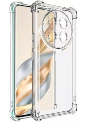 Honor X9c Phone Case, Clear TPU Soft Silicone Protective Cover, Reinforced Corners, Scratch Resistant, Transparent
