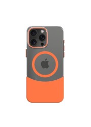 VIPCARE iPhone 16 Pro MagSafe iPhone Case PC Duo Sleek Protection With Mag Safety Compatibility Orange