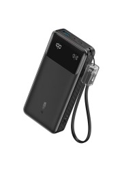 أنكر بي دي بنك طاقة - أسود ، 20000 مللي أمبير في الساعة، 30 واط مع كابل شحن USB-C إلى USB-C