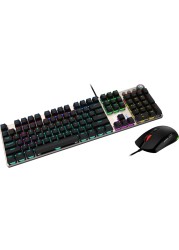 MSI Forge GK310 Combo RED US - Gaming RGB Mechanical Keyboard &amp; Forge Mouse Set, Anti-Ghosting, 7200 DPI Optical Sensor