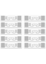 Rubik UHF Tags Flexible Labels 9662 U8/U9 860Mhz-960Mhz Self Ahdesive Coated Paper Long Range Electronic RFID Tags EPCglobal 1 Gen 2 ISO18000- 10Tags