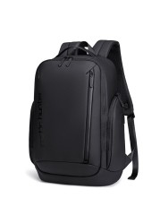 Arctic Hunter 17-inch Laptop Daypack Durable Polyester Backpack with Built In USB/Headphone Port Computer Bag for Men Women B00554 Black