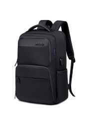 Arctic Hunter Durable Casual Daypack Water Resistant 23 L Computer Bag with Luggage Carry Strap Built in USB port and Anti-Theft pockets for Men and Women B00113C Black