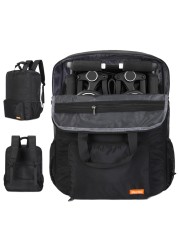 Mactso Stroller Travel Bag Compatible with GB Pockit and GB Pockit Air Plus All Terrain, Lightweight Stroller Travel Backpack for Airplane (Black, M)