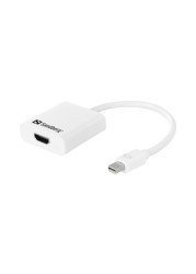 ساندبرغ كابل محول من ديسبلاي بورت إلى HDMI - أبيض