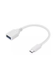 ساندبرغ USB-C إلى USB 3.0 محول 10 سم - أبيض