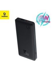 Portable Charger, 15W Power Bank Fast Charging, 10000mAh Slim Battery Pack Charger Portable with USB C In & Out for iPhone 15 14 13 12 11 Samsung S24 S23 S22 Google LG iPad and More- Black