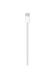 أبل كابل شحن USB-C بتصميم منسوج بطول 1 متر - أبيض
