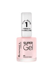 Rimmel London Super Gel French Manicure Nail Polish 91 English Rose 12ml