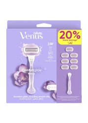 Gillette Venus Comfortglide Breeze Razor and Cartridges Pack of 7